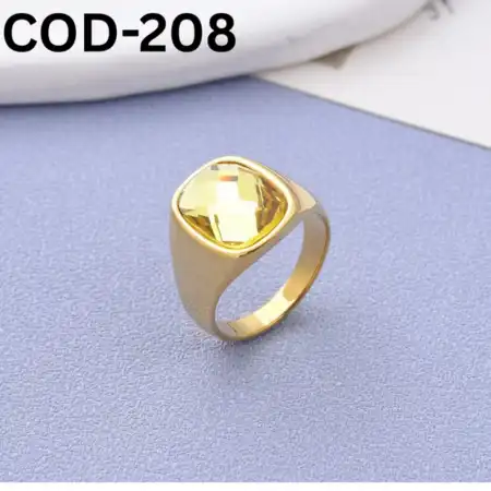 JP Italian Bio Golden Stone Rings -208